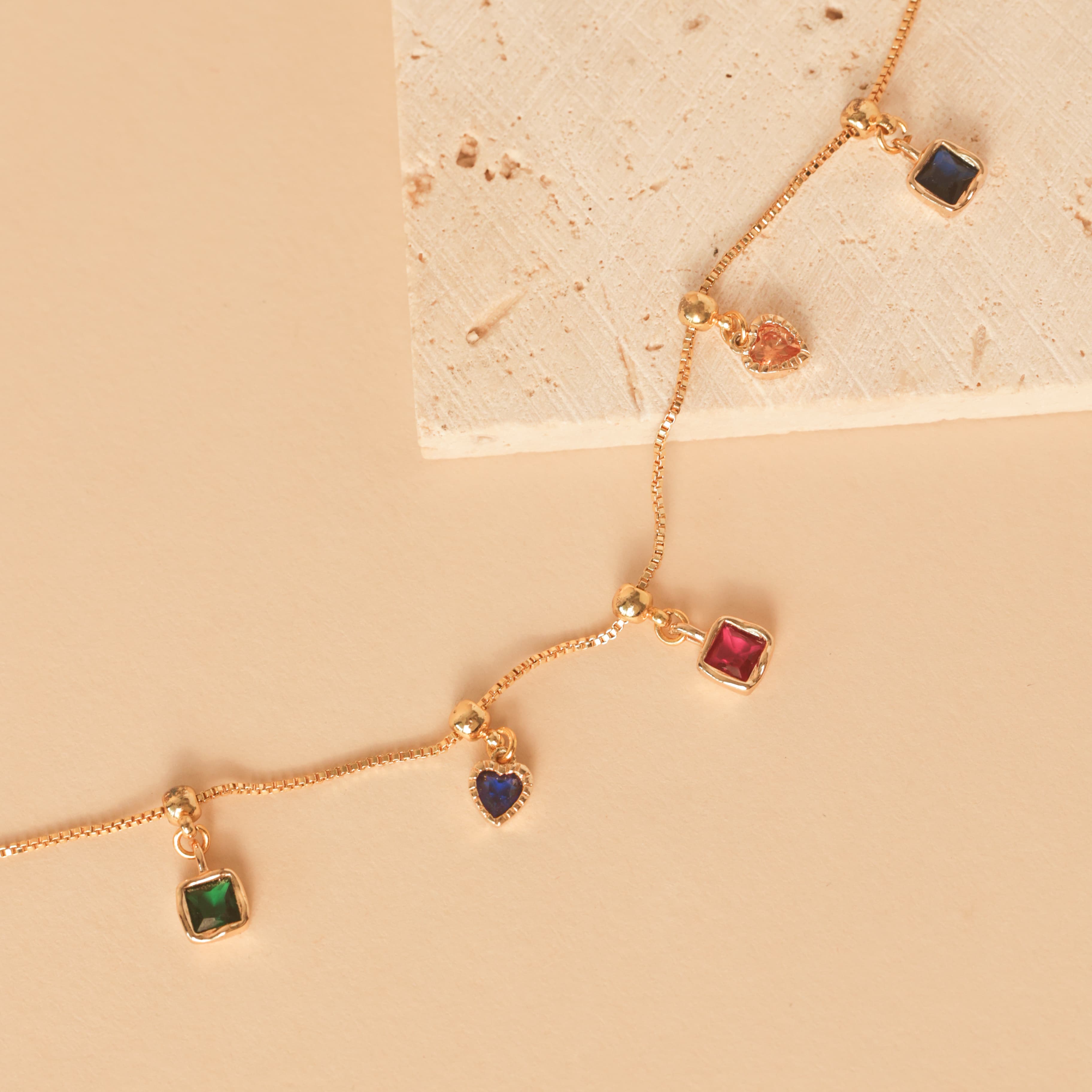 Rainbow Charms Necklace
