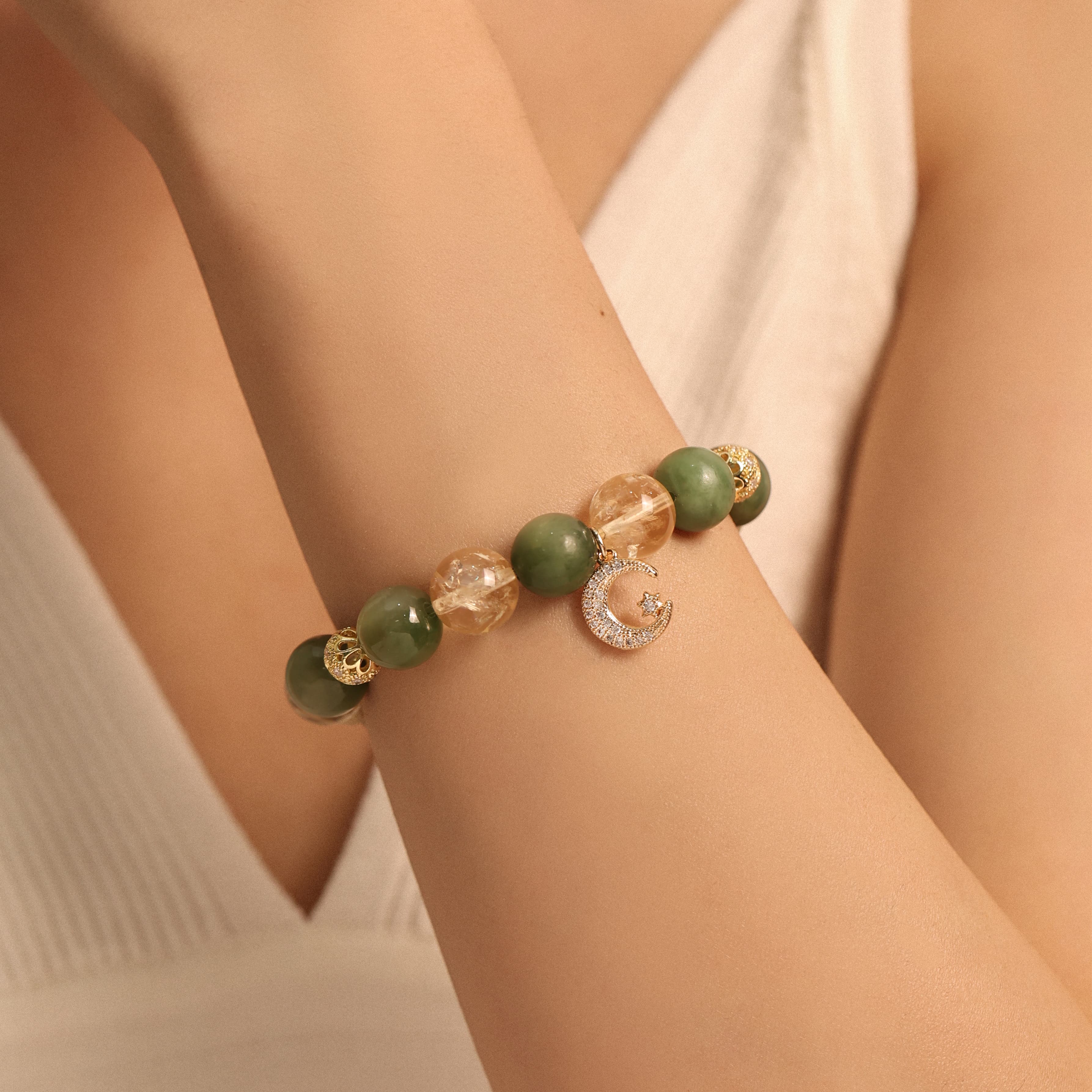 Moonlit Green Bracelet