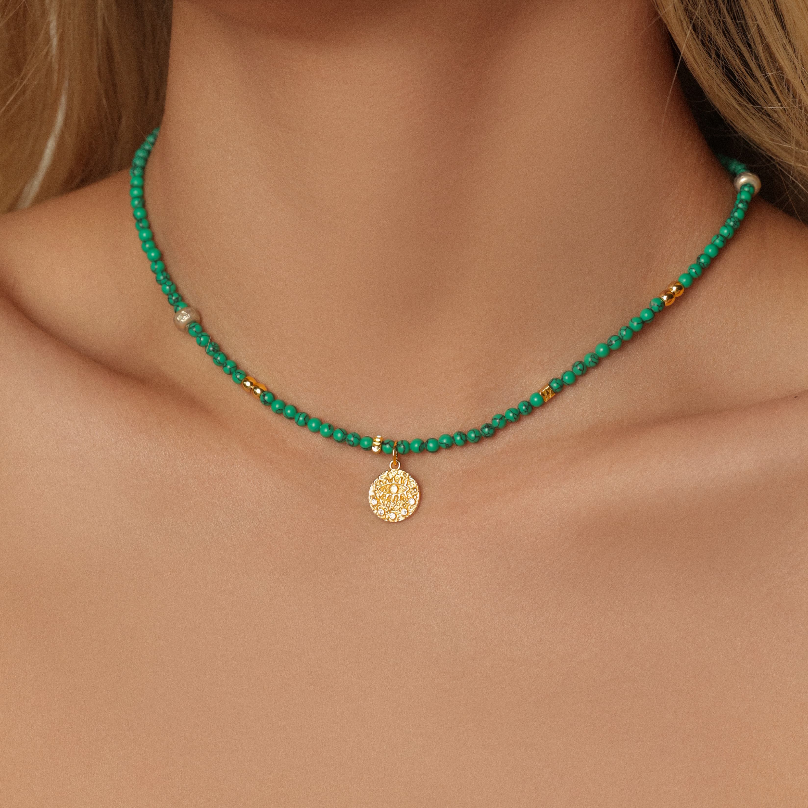 Celestial Turquoise Eye Necklace