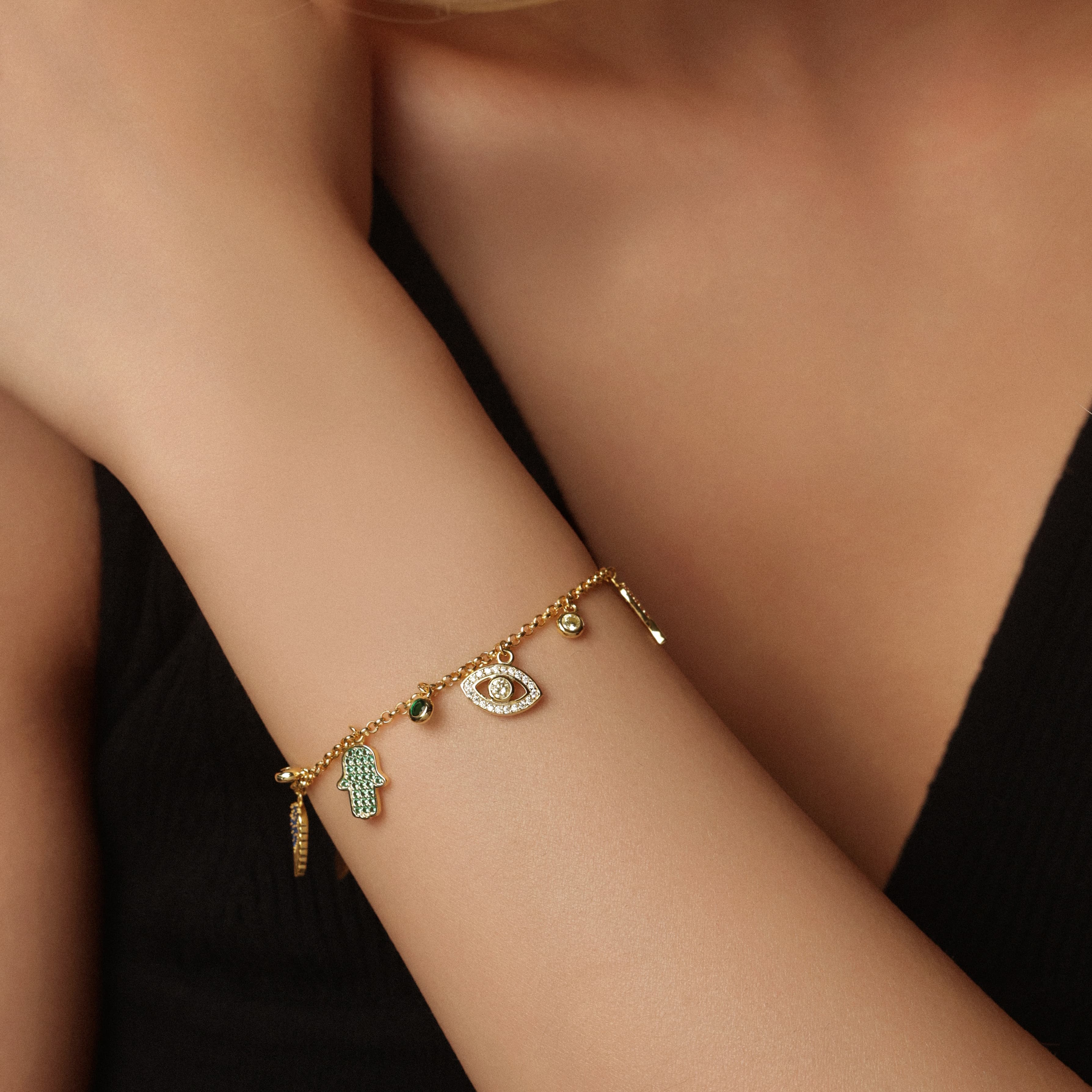 Sacred Symbols Charm Bracelet