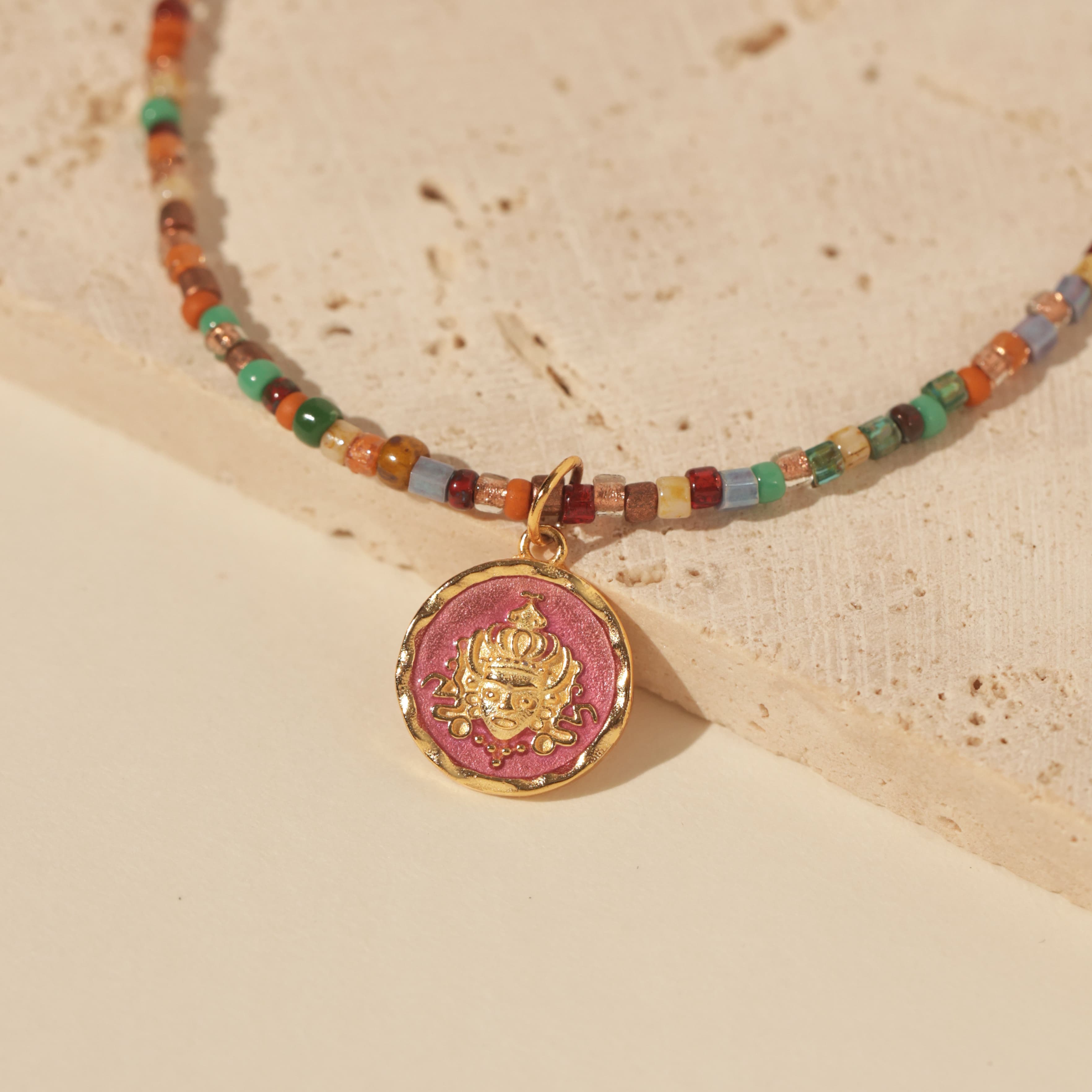 Zen Cubist Bead Necklace