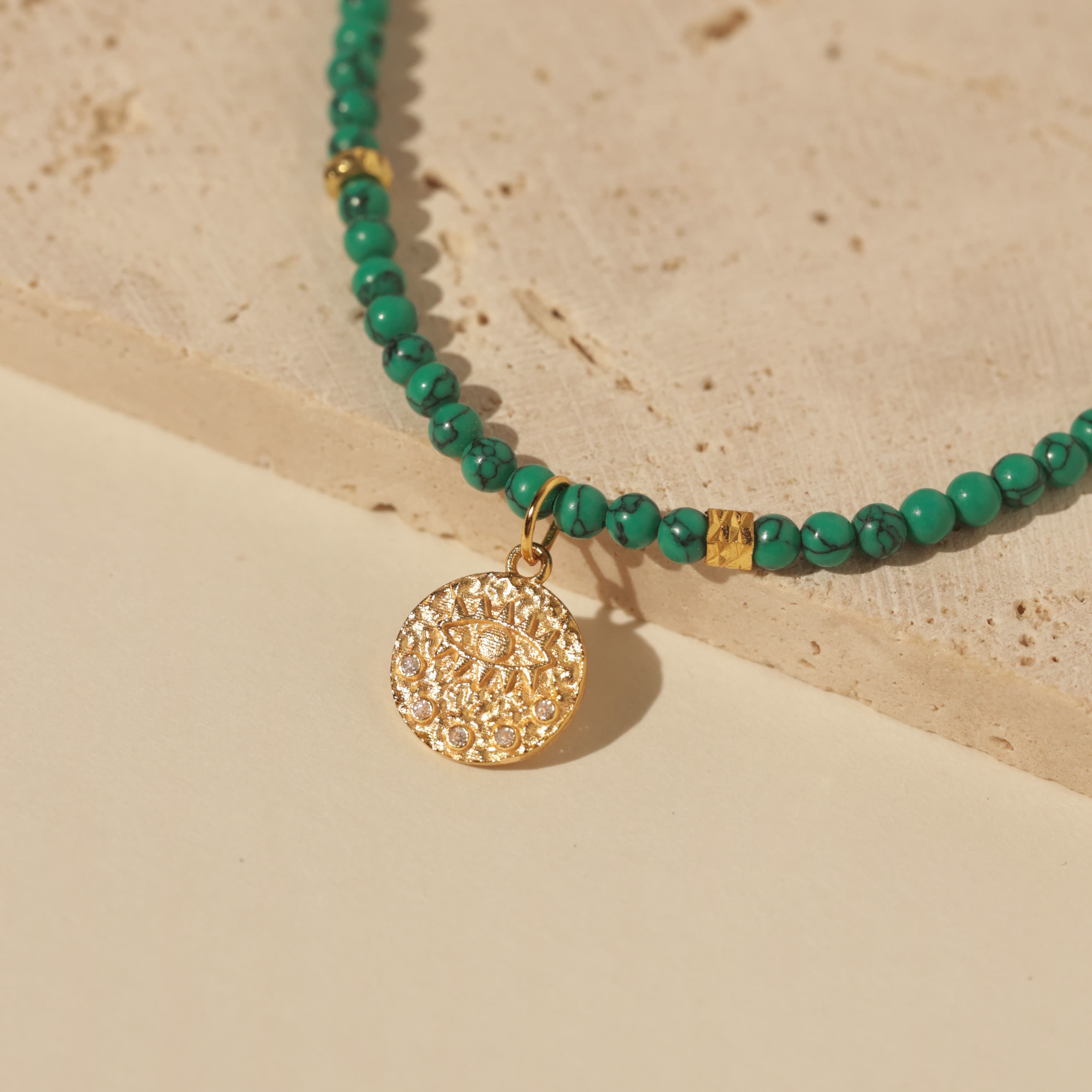Celestial Turquoise Eye Necklace