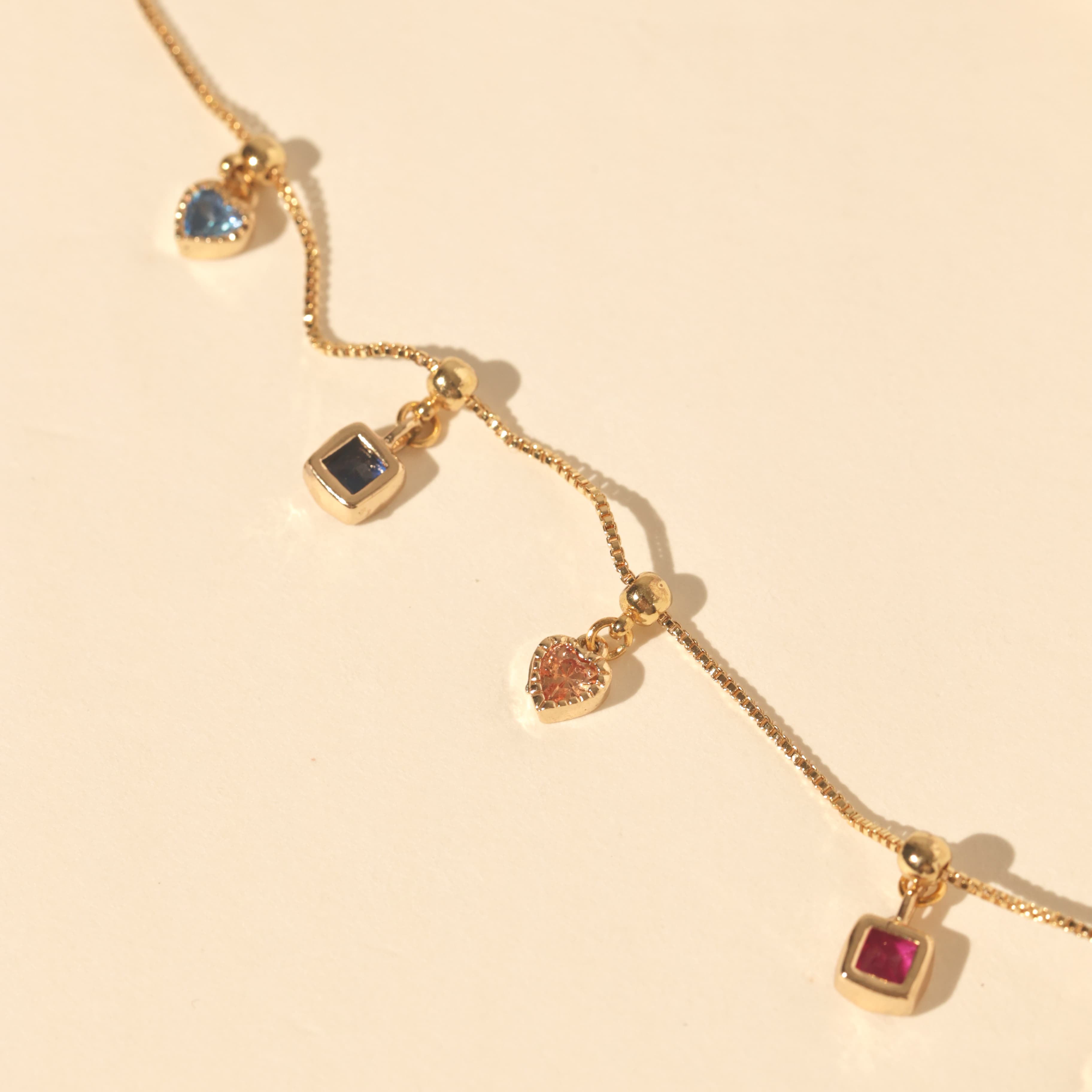 Rainbow Charms Necklace