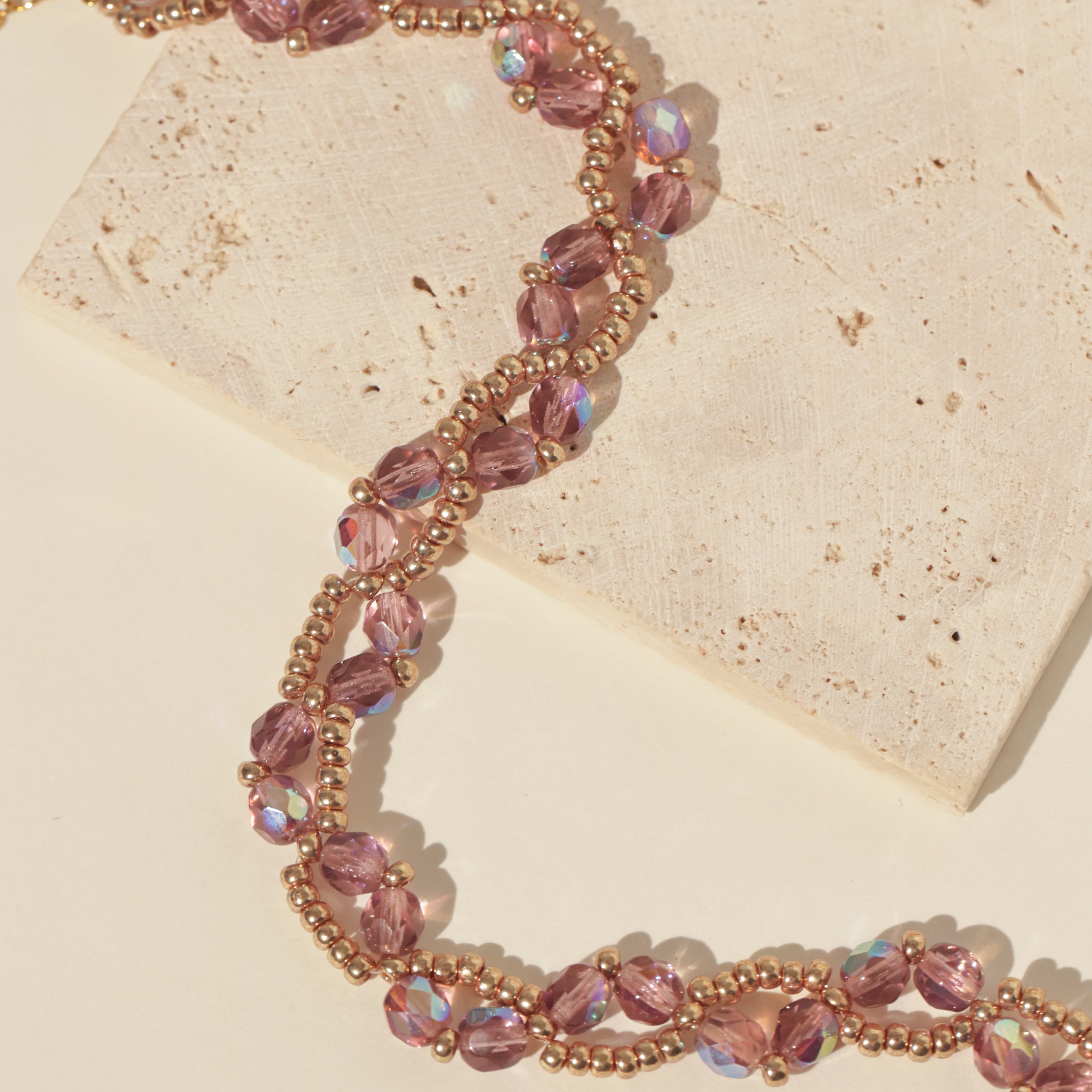 Lavender Ripple Necklace