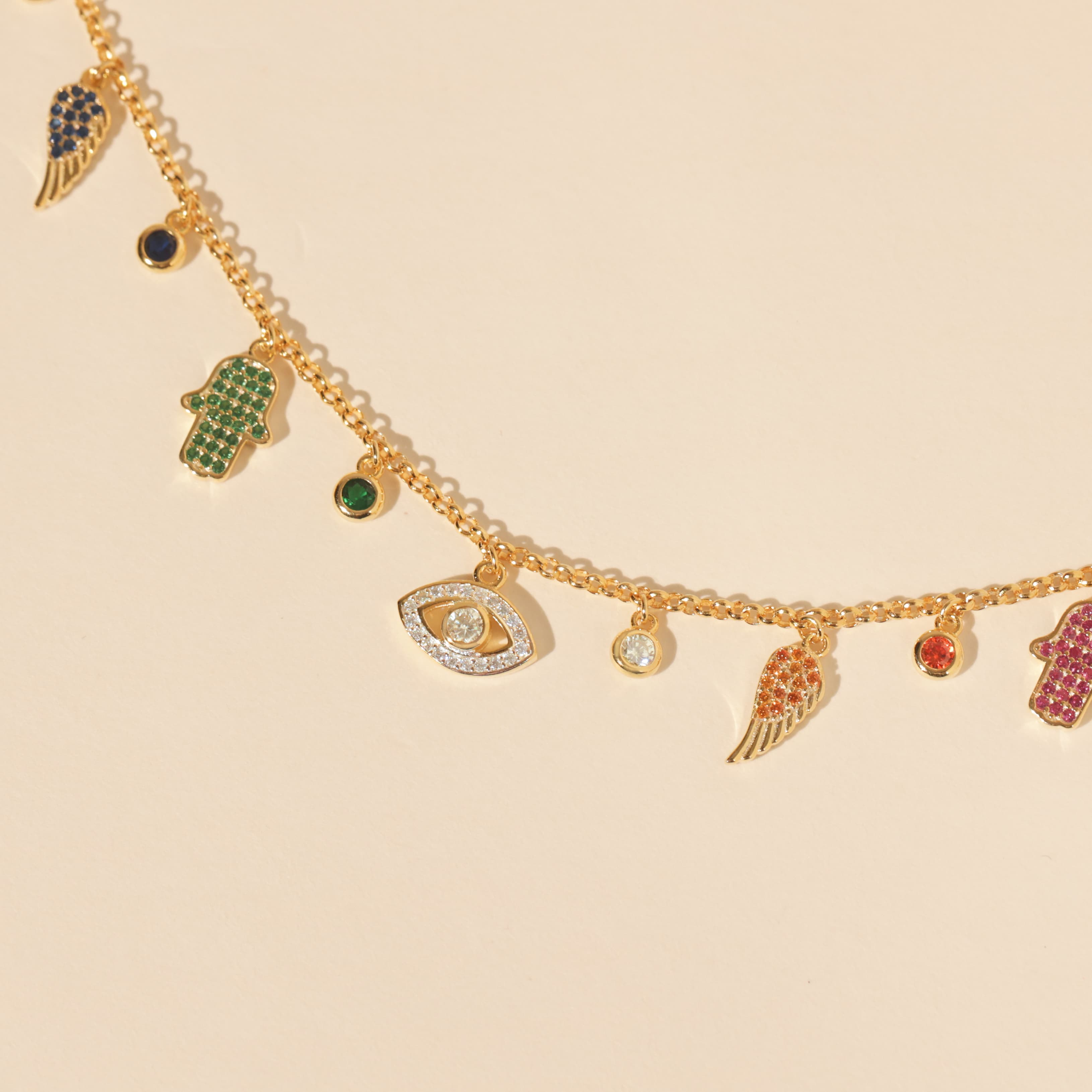 Sacred Symbols Charm Bracelet