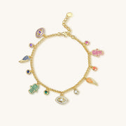 Sacred Symbols Charm Bracelet