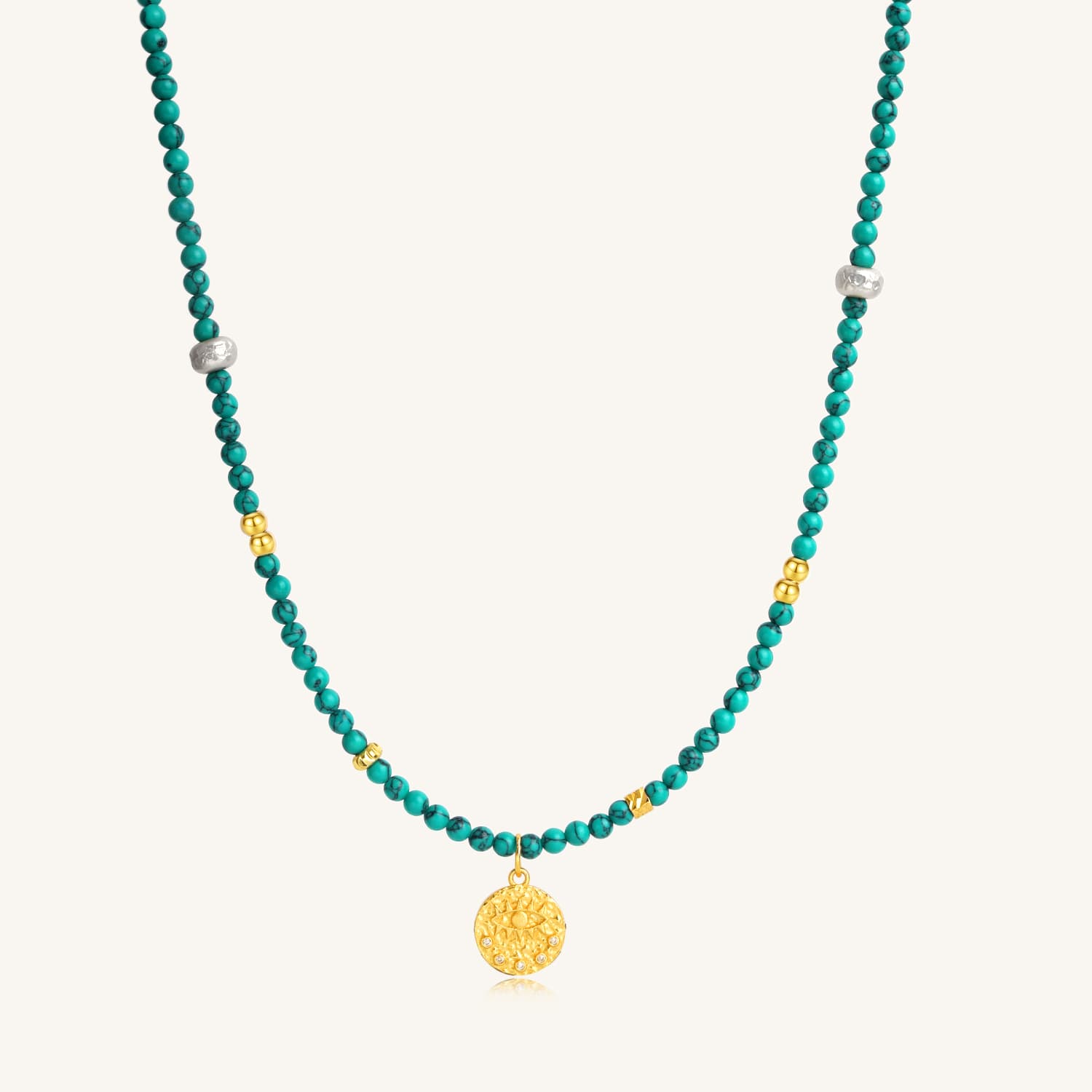 Celestial Turquoise Eye Necklace