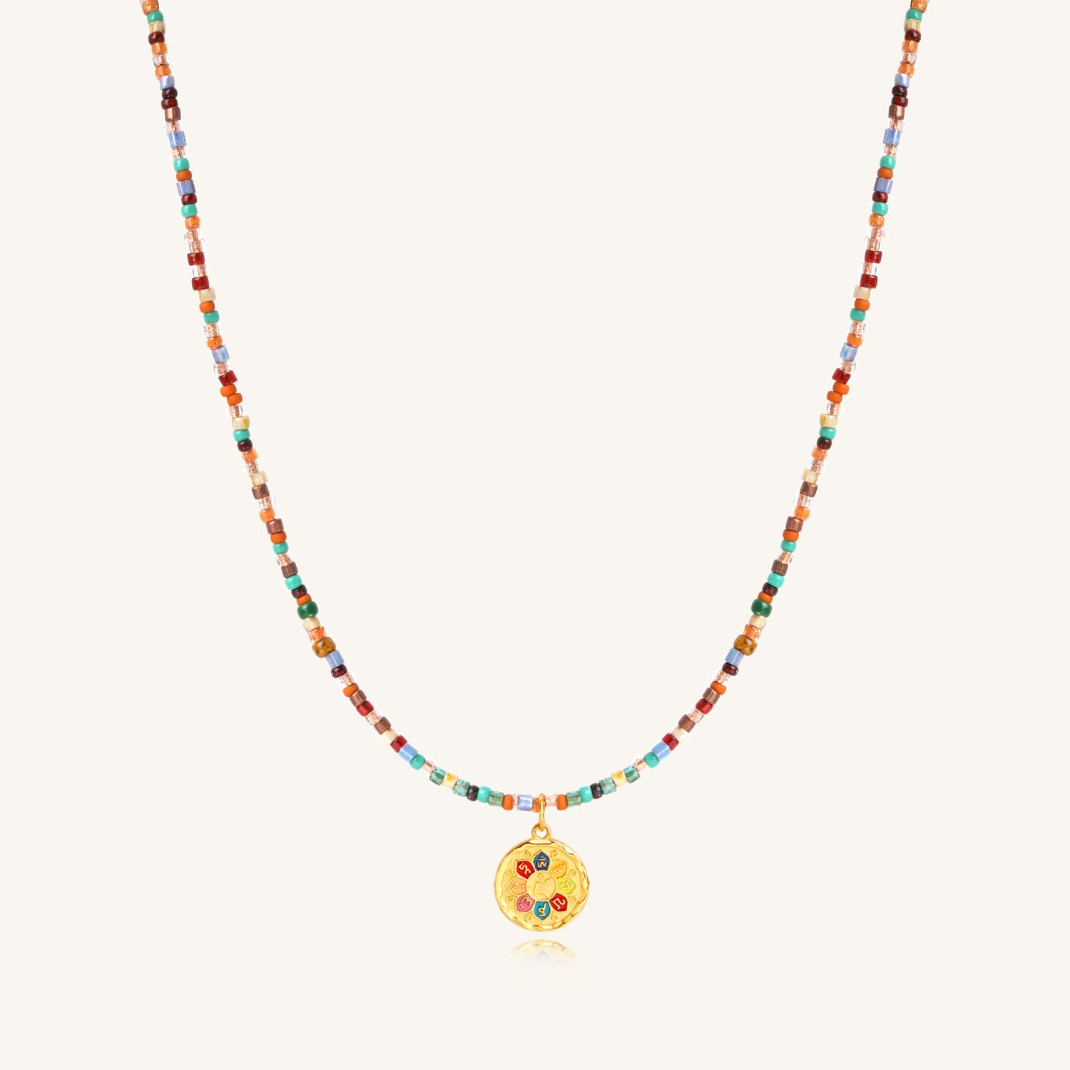 Zen Cubist Bead Necklace